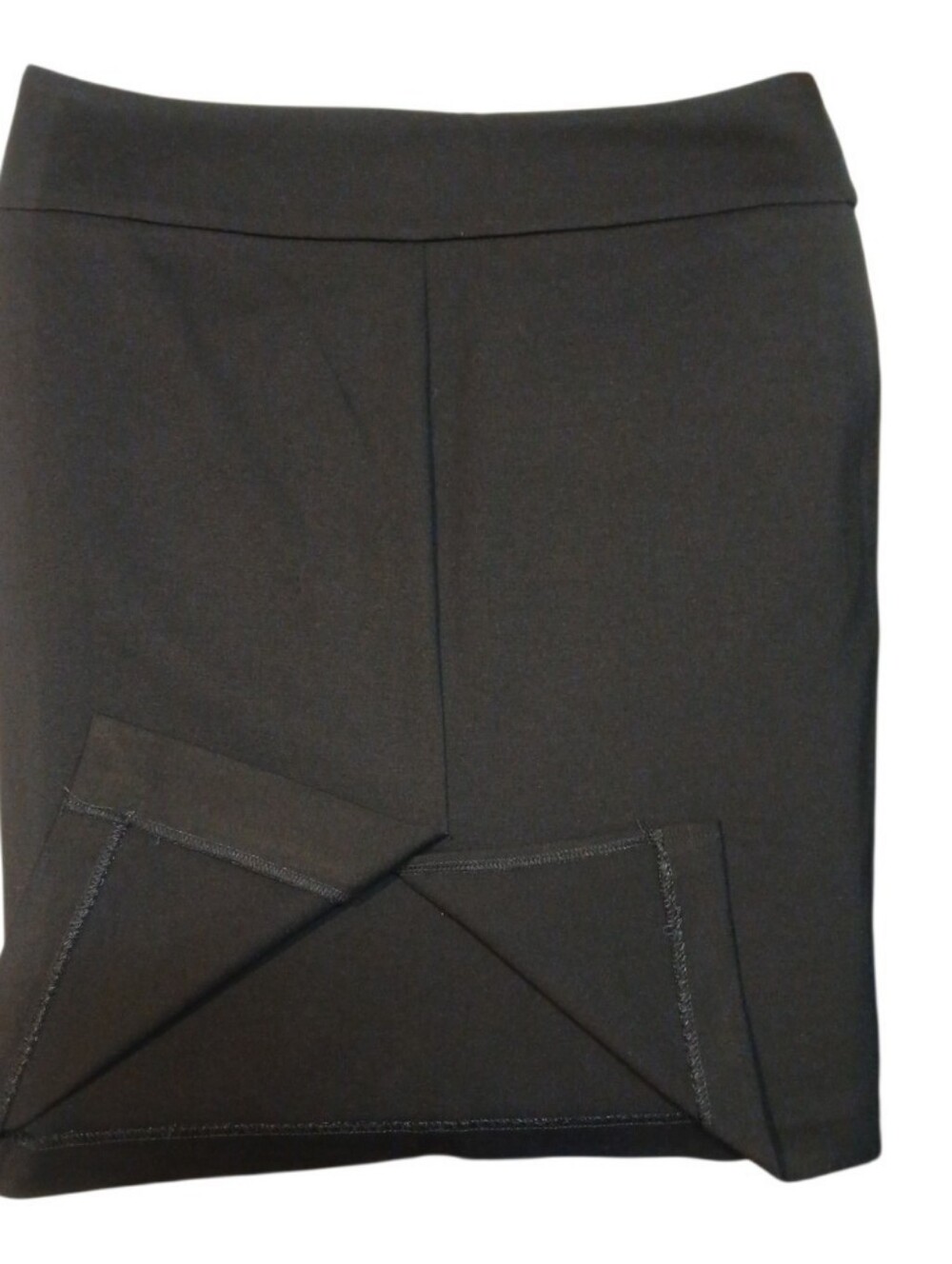Isaac Mizrahi -NWOT,  High Waisted Black Skirt , Large, W/ Stretch, Slit In Back - Picture 5 of 10